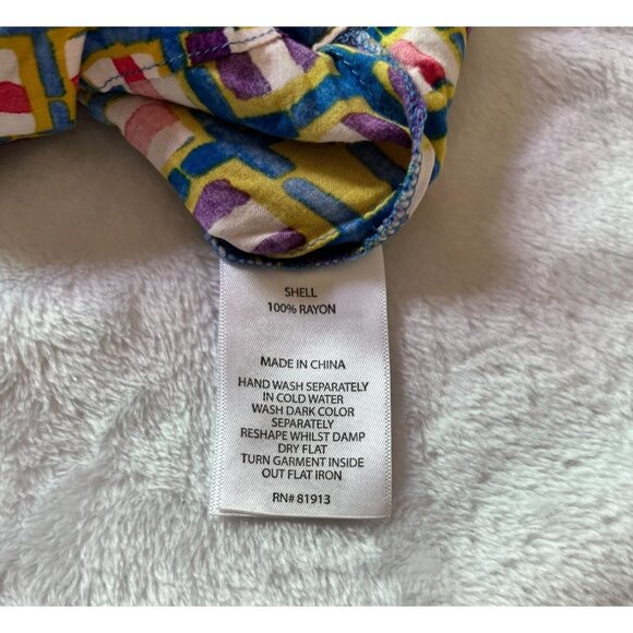 Plenty by Tracy Reese Womens Printed Sleeveless Casual Dress Size 12 Multicolor - Picture 11 of 12